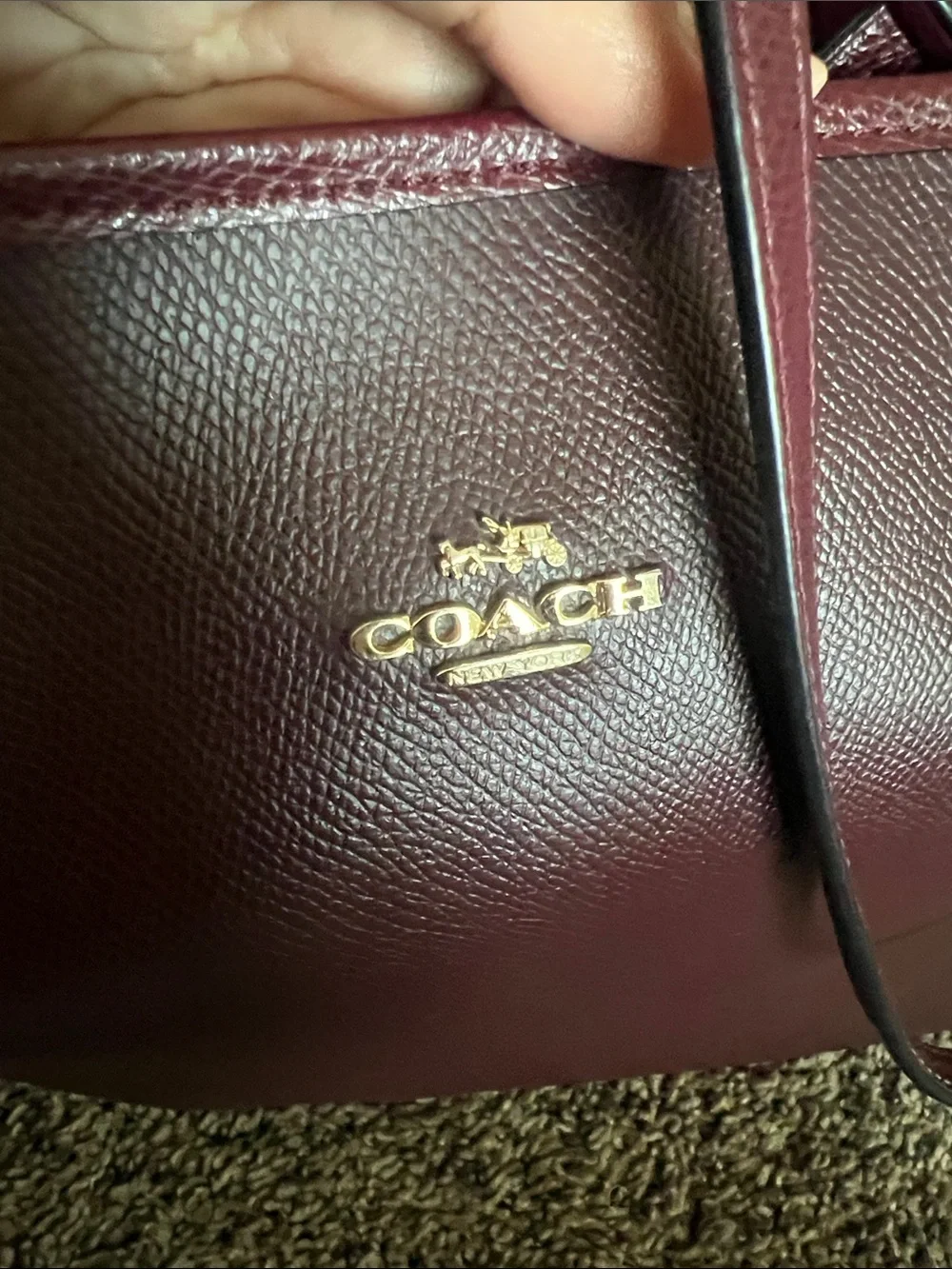 Leather tote bag, Coach Reversible City Tote